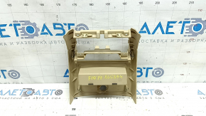 Rear center console trim for BMW 5 F10 11-16 beige Venetobeige, scratches, needs cleaning