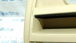 Rear center console trim for BMW 5 F10 11-16 beige Venetobeige, scratches, needs cleaning