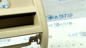 Rear center console trim for BMW 5 F10 11-16 beige Venetobeige, scratches, needs cleaning