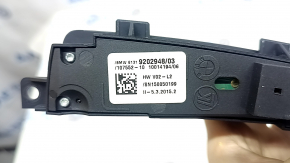 BMW 5 F10 11-16 center console button block, black, for parking sensors