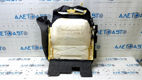 Toyota Prius 50 19-22 passenger seat cushion upholstery, heated, black and gray leather, ready to clean