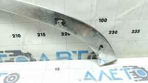 Upper rear left door molding for Mercedes C-class W205 15-21, chrome, glued on