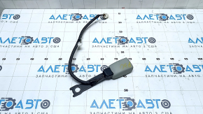 Toyota Prius 30 10-15 passenger seat belt latch, gray, with wire