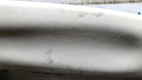 Tesla Model X 16-21 headliner, Alcantara beige, dry cleanable, broken fastener, creases, scratches, dents