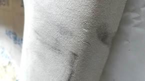 Tesla Model X 16-21 headliner, Alcantara beige, dry cleanable, broken fastener, creases, scratches, dents