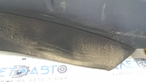 Left rear seat side trim for Mercedes C-class W205 15-21, dark gray leather, dry-cleanable, dented, corrosion