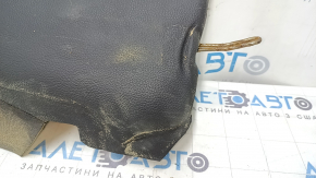 Left rear seat side trim for Mercedes C-class W205 15-21, dark gray leather, dry-cleanable, dented, corrosion