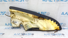Left rear seat side trim for Mercedes C-class W205 15-21, dark gray leather, dry-cleanable, dented, corrosion