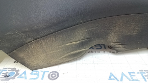 Right rear seat side trim for Mercedes C-class W205 15-21, dark gray leather, dry-cleanable, dented, corrosion