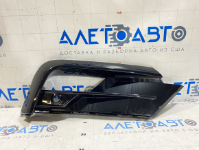 Right lower grille of the front bumper for VW Tiguan 18-21, gloss black, with parking sensors, R-Line