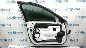Front left door assembly BMW 5 F10 11-16 keyless, white 300, butt