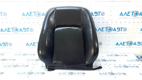 Lexus CT200h 11-13 passenger seat back upholstery, black leather, heated, wrinkled