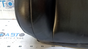 Lexus CT200h 11-13 passenger seat back upholstery, black leather, heated, wrinkled