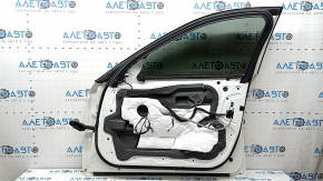 BMW 5 F10 11-16 keyless front right door assembly, chrome handle, white 300