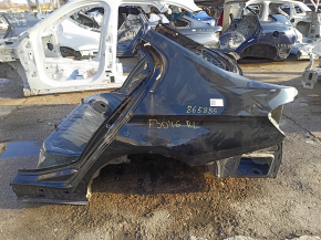 Quarter wing rear left BMW 3 F30 4d 12-18 on the body, black