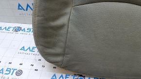Toyota Prius 30 10-15 passenger seat cushion upholstery, gray leather, perforated, heated, wrinkled, needs cleaning