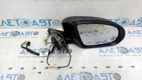 Right side mirror assembly for Mercedes C-class W205 15-21, 8+8+1 pins, turn signal, heated, backlit, BSM, graphite
