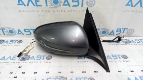 Right side mirror assembly for Mercedes C-class W205 15-21, 8+8+1 pins, turn signal, heated, backlit, BSM, graphite