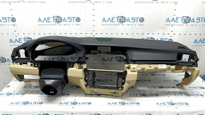 BMW 5 Series F10 11-16 Black and Beige Dashboard with Airbag