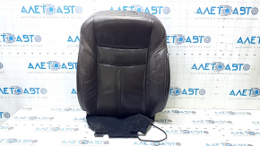 Nissan Murano z52 15-24 passenger seat back upholstery, brown leather, perforated, heated, wrinkled