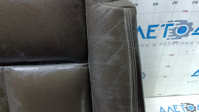 Nissan Murano z52 15-24 driver's seat cushion trim, brown leather, perforated, heated, wrinkled