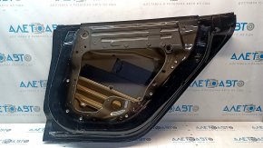 Tesla Model 3 18-20 black PBSB rear right door assembly, chips, scratches on the edge, blistered paint