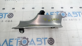 Left front panel trim Mercedes C-class W205 15-21 gray aluminum, scratched
