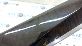 Right front panel trim BMW 5 F10 11-16 brown wood (Perlglanz Chrom), chrome, scratches