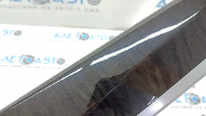 Right front panel trim BMW 5 F10 11-16 brown wood (Perlglanz Chrom), chrome, scratches