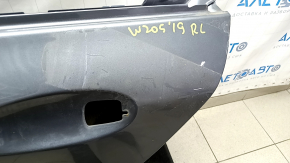 Bare rear left door Mercedes C-class W205 15-18 aluminum, graphite 992, in glue