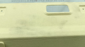Rear shelf BMW 5 F10 11-16 beige without curtain, under the sofa, needs cleaning, scratches, broken mount