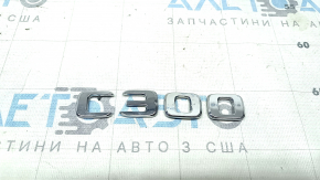 Mercedes C-class W205 300 19-21 trunk lid emblem C300