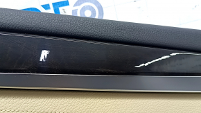 Door trim panel rear right BMW 5 F10 11-16 Dakota beige Venetobeige leather without curtain, scratches, cracks, worn handle, butt
