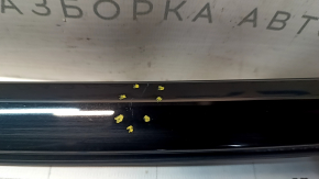 Tesla Model S 21-25 black center rear left door glass molding