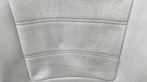 VW Passat b7 12-15 USA passenger seat back upholstery, beige leather, perforated, heated, wrinkled, needs cleaning