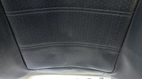VW Passat b7 12-15 USA passenger seat back upholstery, black leather, perforated, heated, wrinkled, needs cleaning