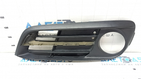 BMW 5 F10 14-16 front bumper lower grille, left, open under fog lights, Base, sand