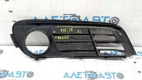 BMW 5 F10 14-16 front bumper lower grille, left, open under fog lights, Base, sand