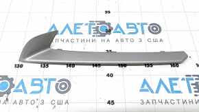 Left front bumper lower grille molding for BMW 5 F10 14-16, matte chrome under fog lights, Base, sand