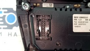 Climate control and radio control for a BMW 5 Series F10 11-16, heated seats, beige trim, air under glass, worn buttons