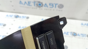 Climate control and radio control for a BMW 5 Series F10 11-16, heated seats, beige trim, air under glass, worn buttons