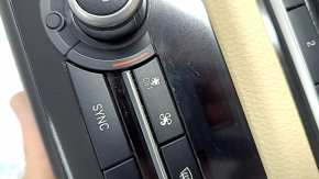 Climate control and radio control for a BMW 5 Series F10 11-16, heated seats, beige trim, air under glass, worn buttons