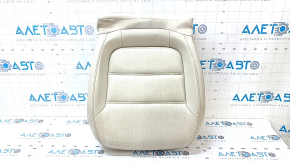 VW Jetta 11-18 USA passenger seat cushion upholstery, black leather, perforated, heated