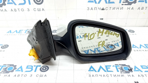 Right side mirror assembly for BMW 5 F10 14-16, 5 pins, turn signal, heated, white
