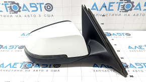 Right side mirror assembly for BMW 5 F10 14-16, 5 pins, turn signal, heated, white
