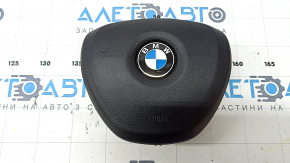 Airbag in the steering wheel, driver's side, BMW 5 F10 11-16, black, Sport, scratched