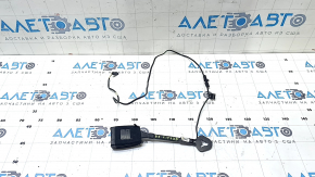 VW Beetle 12-19 passenger seat belt latch, black, with wire