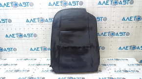 VW Beetle 12-15 passenger seat back upholstery, black leather