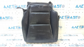 Driver's seat cushion cover for Acura ILX 13-15, black leather, perforated, heated, worn, needs cleaning