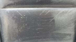 Driver's seat cushion cover for Acura ILX 13-15, black leather, perforated, heated, worn, needs cleaning